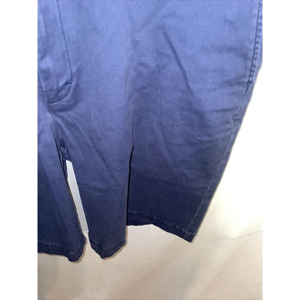 Izod Saltwater Casual Shorts Mens Size 38 Waist Blue Inseam 10 Rise 12 Zip Fly